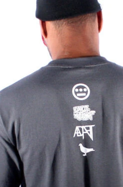 Hieroglyphics X Adapt :: 93 'til (Men's Charcoal Tee)(Hieroglyphics X Adapt 93 Til Mens Charcoal Tee) -Adapt Shop Back 1840884
