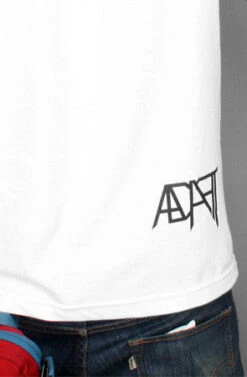 Beat LA (Men's White/Orange Tee)(Beat La Mens White Orange Tee) -Adapt Shop Back 6411867