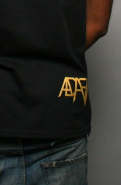 Gold Blooded (Men's Black/Red Tank)(Gold Blooded Mens Black Gold Tank) -Adapt Shop Back 7140204