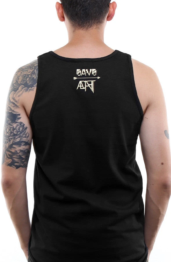 SAVS X Adapt :: Gold Blooded Chiefs (Men's Black/Red Tank)(Savs X Adapt Gold Blooded Chiefs Mens Black Red Tank) 4 SAVS X Adapt :: Gold Blooded Chiefs (Men's Black/Red Tank)(Savs X Adapt Gold Blooded Chiefs Mens Black Red Tank) - Image 2