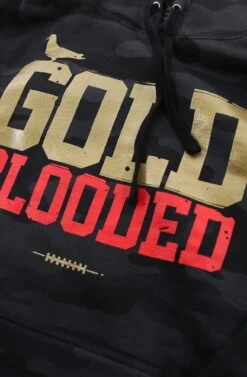 Gold Blooded (Men's Black Camo/Red Hoody)(Gold Blooded Mens Black Camo Hoody1) -Adapt Shop Detail 07d16faa 705d 430b a8cb e6a312d78139