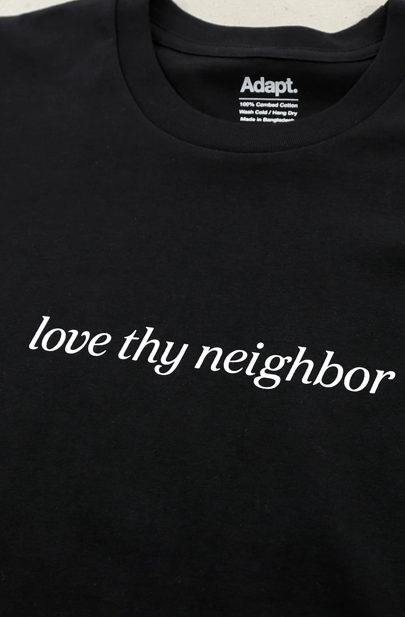 Love Thy Neighbor (Men's Black A1 Tee)(Love Thy Neighbor Mens Black A1 Tee 1) 4 Love Thy Neighbor (Men's Black A1 Tee)(Love Thy Neighbor Mens Black A1 Tee 1) - Image 2
