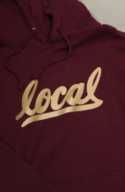 Local II (Men's Maroon Hoody)(Local Ii Mens Maroon Gold Hoody) -Adapt Shop Zoom1 2506e508 f4bc 444f a43a e40885bb6699