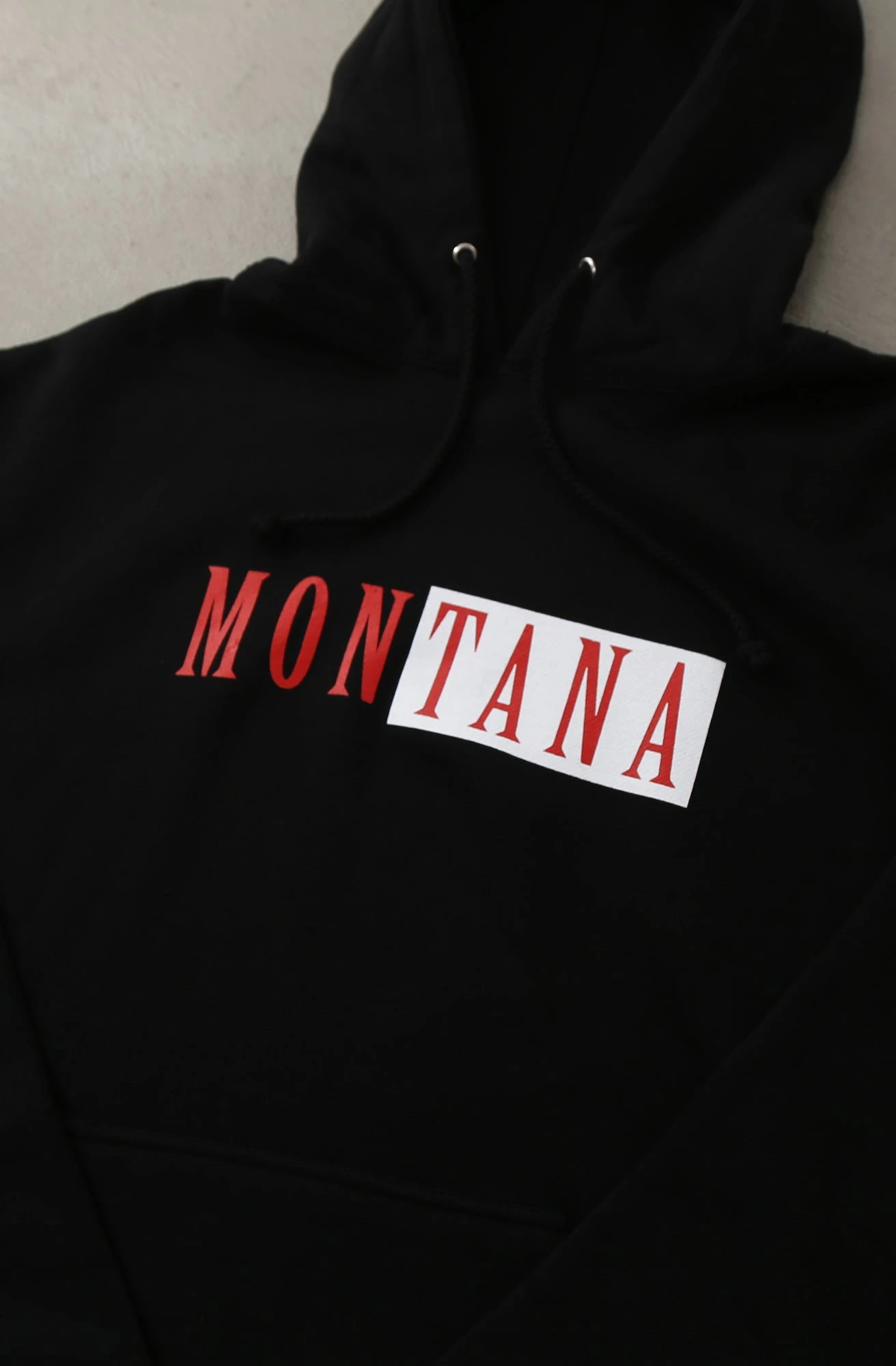Montana (Men's Black Hoody)(Montana Mens Black Hoody 1) 5 Montana (Men's Black Hoody)(Montana Mens Black Hoody 1) - Image 3