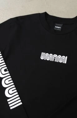 DJ Umami X Adapt :: Transfer (Men's Black/White Long Sleeve Tee)(Dj Umami X Adapt Mens Black White Long Sleeve Tee) -Adapt Shop Zoom1 874714c2 e10c 43fd be1b 83dcaa239630