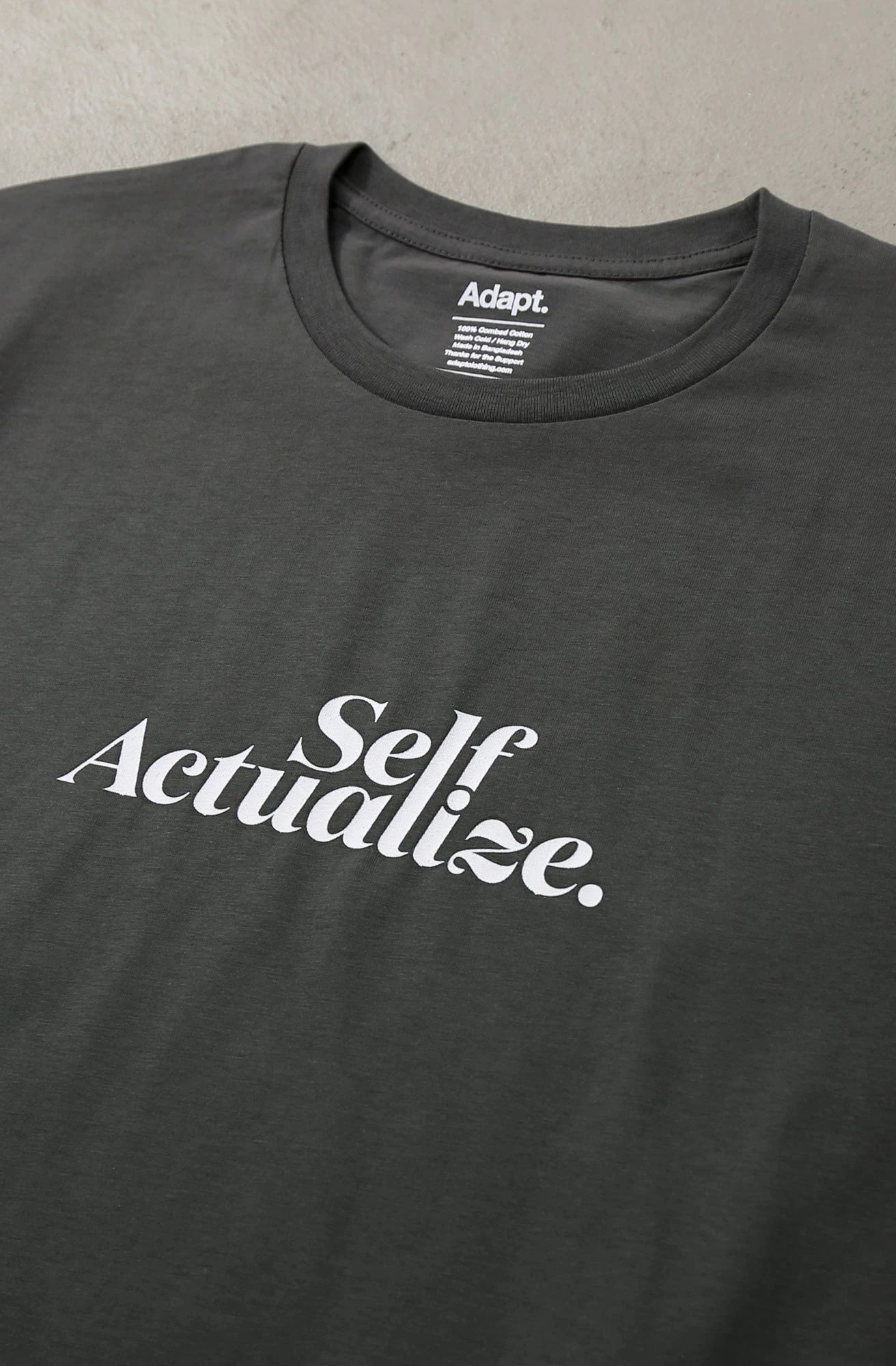 Self Actualize (Men's Charcoal A1 Tee)(Self Actualize Mens Charcoal A1 Tee 1) 5 Self Actualize (Men's Charcoal A1 Tee)(Self Actualize Mens Charcoal A1 Tee 1) - Image 3
