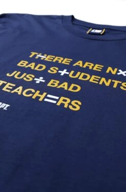 Alphanumeric X Adapt :: Bad Teachers (Men's Cobalt Tee)(Alphanumeric X Adapt Bad Students Mens Navy Tee) -Adapt Shop Zoom1 ddba0d00 8543 4570 8bc8 ca22603c6f4d