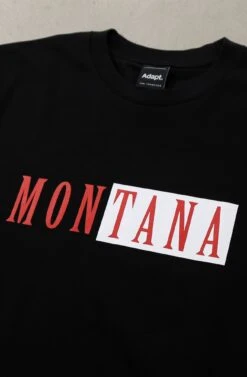 Montana (Men's Black Tee)(Montana Mens Black Tee 1) -Adapt Shop Zoom1 ec733b5b 0228 4723 808f 83e553345cab