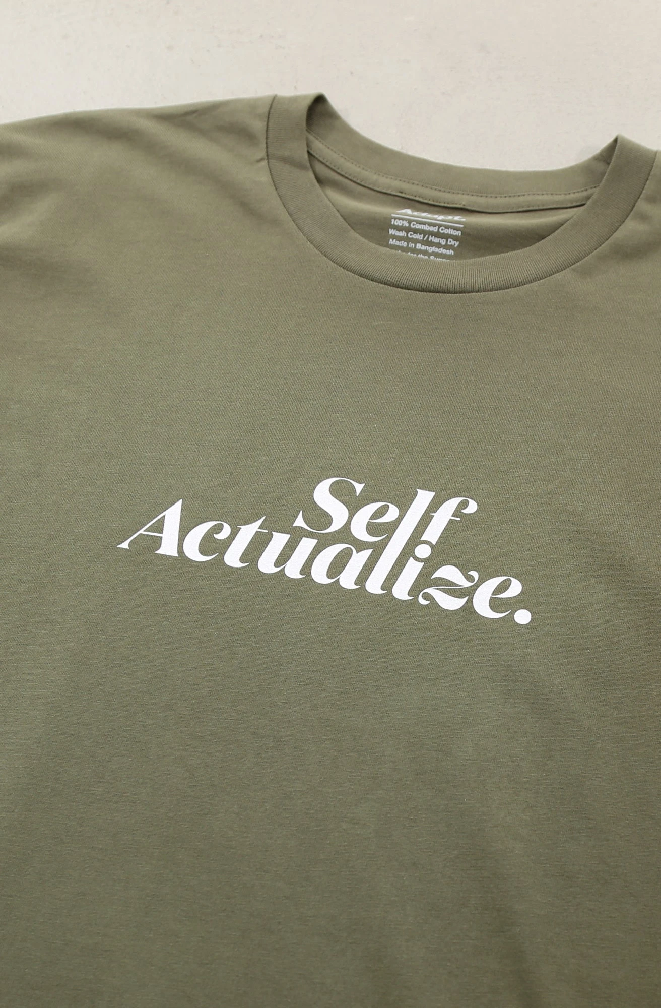 Self Actualize (Men's Army A1 Tee)(Copy Of Self Actualize Mens Army A1 Tee1) 5 Self Actualize (Men's Army A1 Tee)(Copy Of Self Actualize Mens Army A1 Tee1) - Image 3