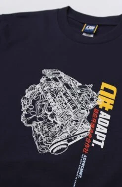 Alphanumeric X Adapt :: ATEC (Men's Midnight Blue Tee)(Alphanumeric X Adapt Atec Mens Navy Tee) -Adapt Shop Zoom1 f5ee4126 ab7d 41a9 b33b 0997ec91cd9d