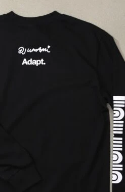 DJ Umami X Adapt :: Transfer (Men's Black/White Long Sleeve Tee)(Dj Umami X Adapt Mens Black White Long Sleeve Tee) -Adapt Shop Zoom2 0f728703 6264 49ca 8b52 9f3fa0bb7927