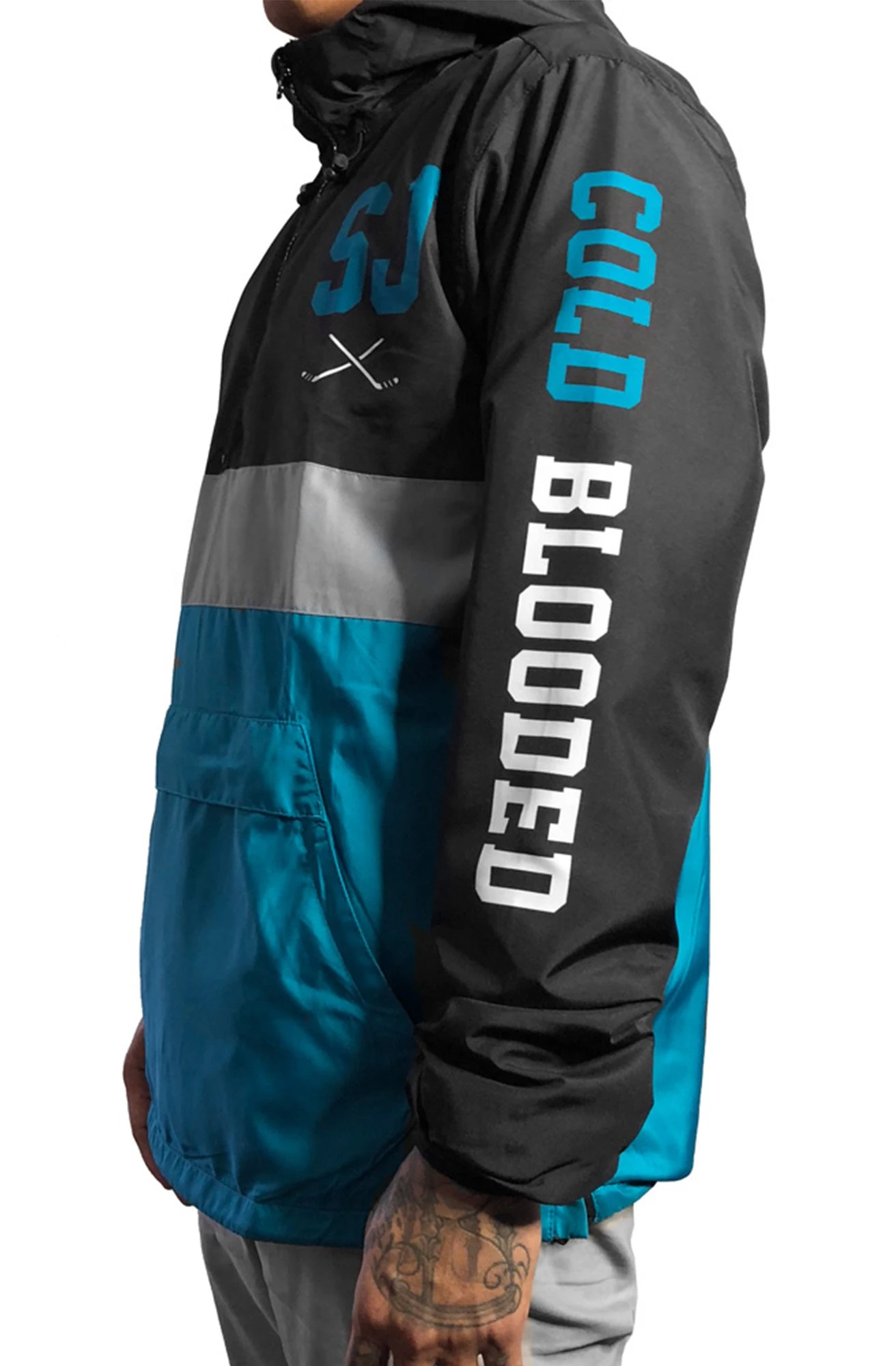 SAVS X Adapt :: Cold Blooded II SE (Men's Black/Teal Anorak Jacket)(Copy Of Savs X Adapt Cold Blooded Ii Se Mens Black Teal Anorak Jacket) 4 SAVS X Adapt :: Cold Blooded II SE (Men's Black/Teal Anorak Jacket)(Copy Of Savs X Adapt Cold Blooded Ii Se Mens Black Teal Anorak Jacket) - Image 2
