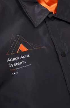 Apex Systems (Men's Charcoal/Orange Coach Jacket)(Apex Systems Mens Charcoal Coach Jacket) 10 Apex Systems (Men's Charcoal/Orange Coach Jacket)(Apex Systems Mens Charcoal Coach Jacket) -Adapt Shop Zoom3 865623f1 4cc0 44e2 9e5b ca714fbb9634