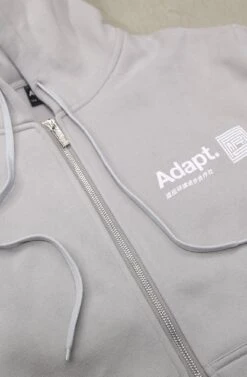 Chop (Men's Silver Zip Hoody)(Chop Mens Silver Zip Hoody) -Adapt Shop Zoom3 96fc40d2 7cff 4b53 bbe8 f56c5c3856c2