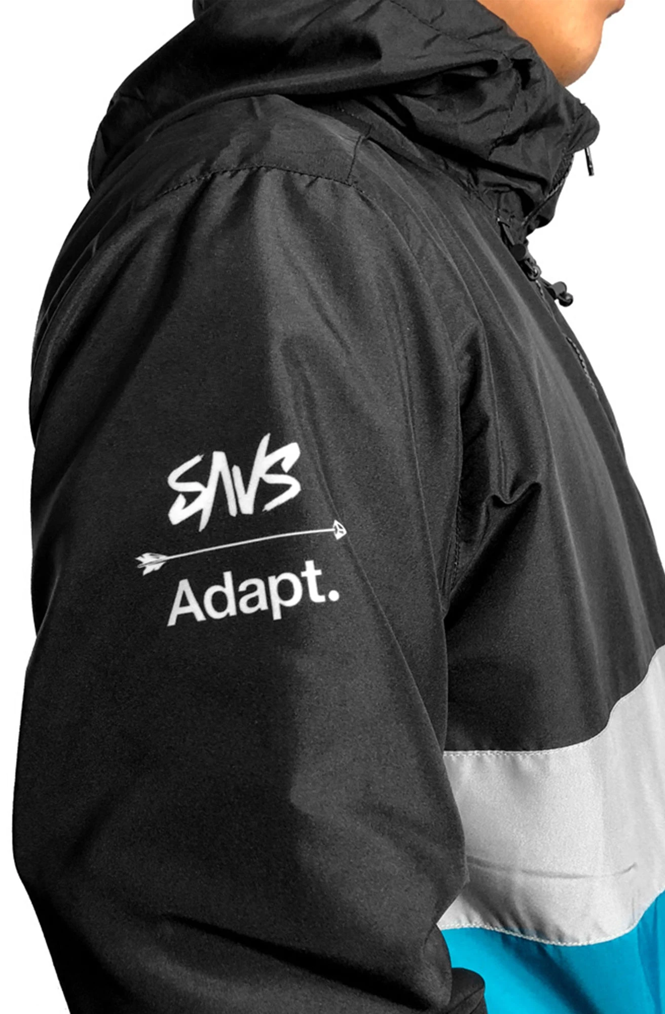 SAVS X Adapt :: Cold Blooded II SE (Men's Black/Teal Anorak Jacket)(Copy Of Savs X Adapt Cold Blooded Ii Se Mens Black Teal Anorak Jacket) 6 SAVS X Adapt :: Cold Blooded II SE (Men's Black/Teal Anorak Jacket)(Copy Of Savs X Adapt Cold Blooded Ii Se Mens Black Teal Anorak Jacket) - Image 4