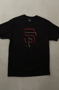 SF Eclipse (Men's Black/Red Tee)(Red Eclipse Mens Black Tee)