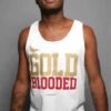 Gold Blooded (Men's White/Red Tank)(Gold Blooded Mens White Gold Tank) 1 Gold Blooded (Men's White/Red Tank)(Gold Blooded Mens White Gold Tank) -Adapt Shop Zoom 2415511