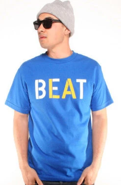 Beat LA (Men's Royal/Gold Tee)(Beat La Mens Royal Gold Tee)