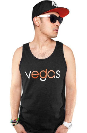 Vegas (Men's Black/Orange Tank)(Vegas Mens Black Orange Tank) 3 Vegas (Men's Black/Orange Tank)(Vegas Mens Black Orange Tank)