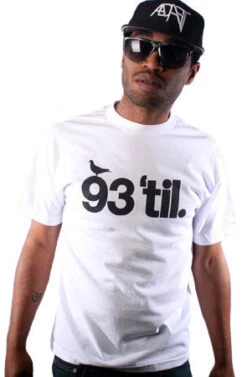 Hieroglyphics X Adapt :: 93 'til (Men's White Tee)(Hieroglyphics X Adapt 93 Til Mens White Tee)