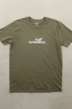 Self Actualize (Men's Army A1 Tee)(Copy Of Self Actualize Mens Army A1 Tee1)