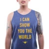 I Can Show You The World (Men's Denim Heather Tank)(I Can Show You The World Mens Denim Heather Tank) -Adapt Shop Zoom 4e35a170 a27c 4cf7 93de a2a573ad14bf