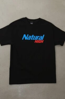Natural High (Men's Black/Red Tee)(Natural High Mens Black Red Tee 1)