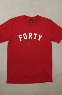 E-40 X Adapt :: Forty (Men's Cardinal Tee)(E 40 X Adapt Forty Mens Cardinal Tee)