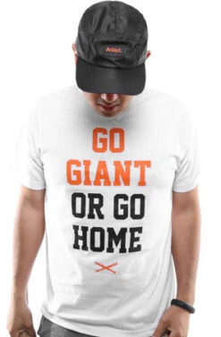 Go Giant (Men's White Tee)(Go Giant Mens White Tee)