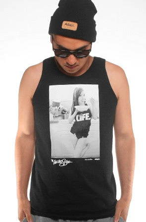 Ashley Vee X Adapt :: Good Morning (Men's Black Tank)(Ashley Vee X Adapt Good Morning Mens Black Tank) 3 Ashley Vee X Adapt :: Good Morning (Men's Black Tank)(Ashley Vee X Adapt Good Morning Mens Black Tank)
