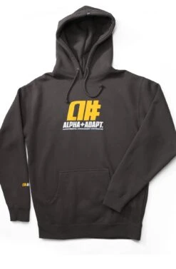 Alphanumeric X Adapt :: RAE II (Men's Charcoal Hoody)(Alphanumeric X Adapt Rae Ii Mens Charcoal Hoody)