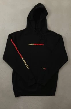 Gold Blooded RPM (Men's Black/Red Hoody)(Gold Blooded Rpm Mens Black Red Hoody)