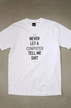 Deltron X Adapt :: Computer (Men's White Tee)(Deltron X Adapt Computer Mens White Tee)