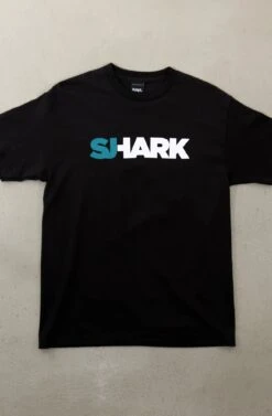 Breezy Excursion X Adapt :: Shark (Men's Black Tee)(Breezy Excursion X Adapt Shark Mens Black Tee)