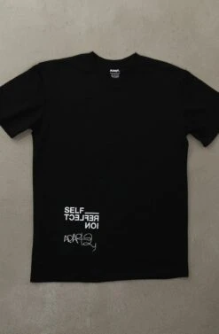 Self Reflect (Men's Black A1 Tee)(Self Reflect Mens Black A1 Tee 1)