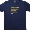 Alphanumeric X Adapt :: Bad Teachers (Men's Cobalt Tee)(Alphanumeric X Adapt Bad Students Mens Navy Tee)