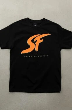 ES EF :: Champion Edition (Men's Black/Orange Tee)(Es Ef Champion Edition Mens Black Orange Tee)