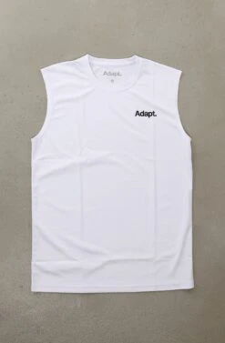 ADVANCE CTA Low Pro (Men's White ADVANCE Sleeveless Tee)(Advance Cta Low Pro Mens White Advance Sleeveless Tee 1)