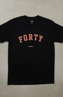 E-40 X Adapt :: Forty (Men's Black Tee)(E 40 X Adapt Forty Mens Black Tee)