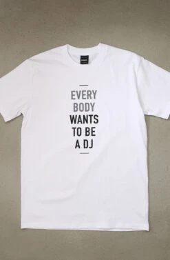 Deltron X Adapt :: DJ (Men's White Tee)(Deltron X Adapt Dj Mens White Tee)