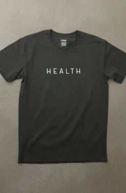 Health Is Wealth (Men's Charcoal A1 Tee)(Health Is Wealth Mens Charcoal A1 Tee)