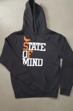 State Of Mind (Men's Asphalt/Orange Hoody)(State Of Mind Mens Asphalt Orange Hoody1)