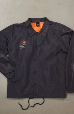 Apex Systems (Men's Charcoal/Orange Coach Jacket)(Apex Systems Mens Charcoal Coach Jacket)