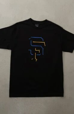 SF Eclipse (Men's Black/Royal Tee)(Royal Eclipse Mens Black Tee)