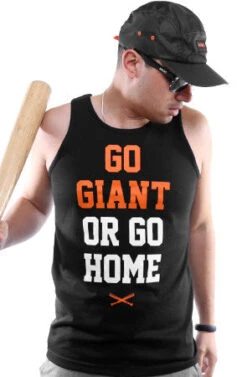 Go Giant (Men's Black Tank)(Go Giant Mens Black Tank)
