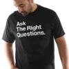 Ask The Right Questions (Men's Black Tee)(Ask The Right Questions Mens Black Tee) -Adapt Shop mt ask the right ques blk
